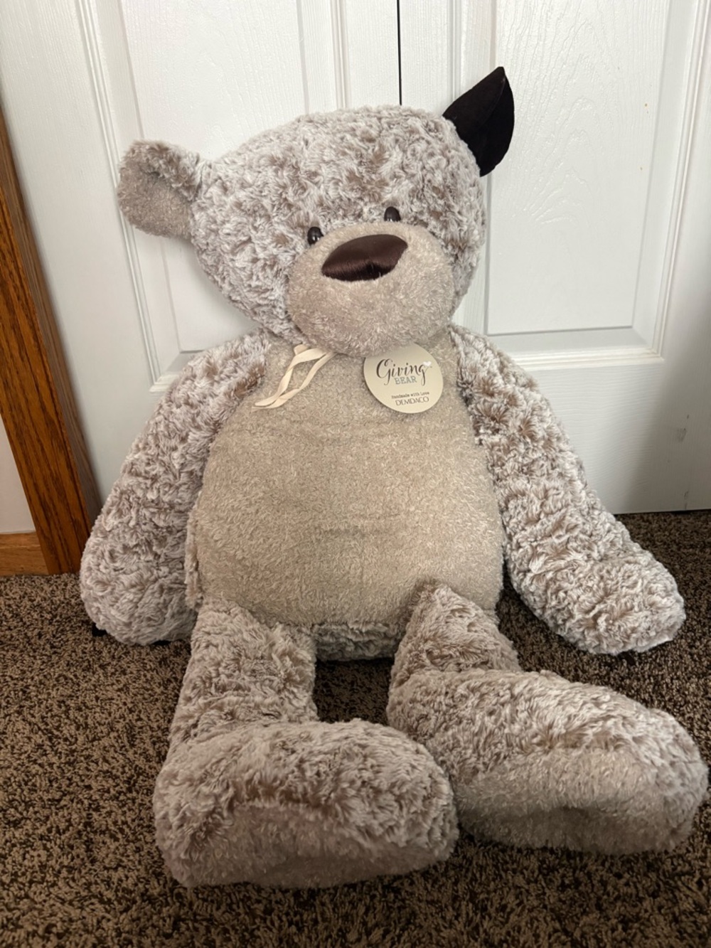 Demdaco Jumbo Plush Giving Bear with tag
